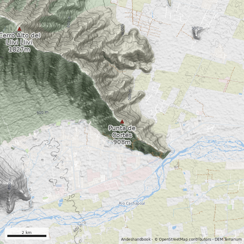 Mapa Normal por Arista Sur