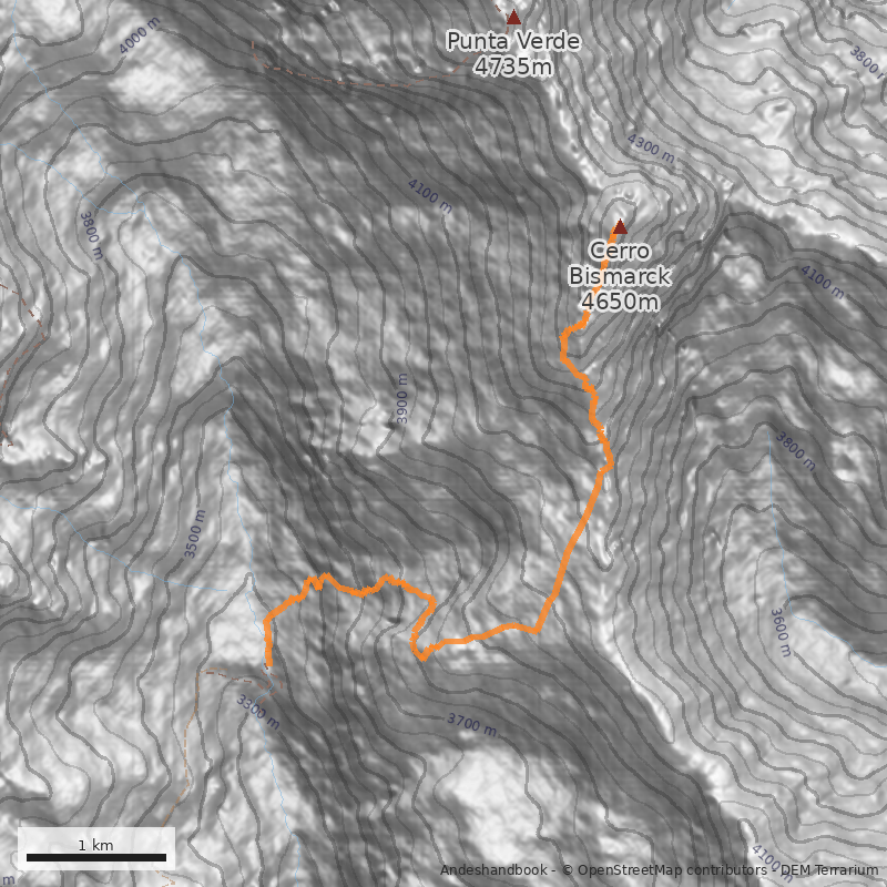 Mapa Normal o del Portezuelo