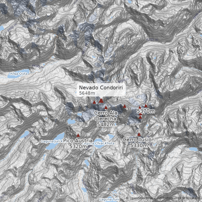 Mapa Arista Suroeste