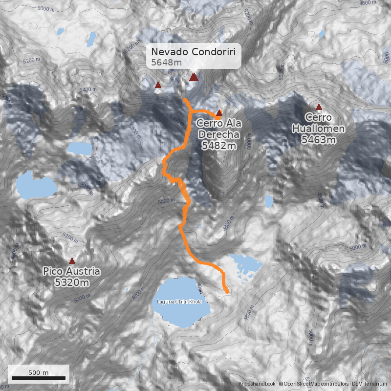 Mapa Arista Suroeste