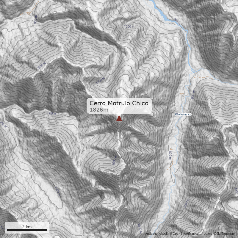 Mapa Normal desde Termas de Pemehue