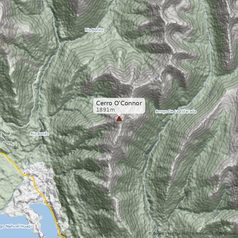 Mapa Normal desde Puerto Manzano