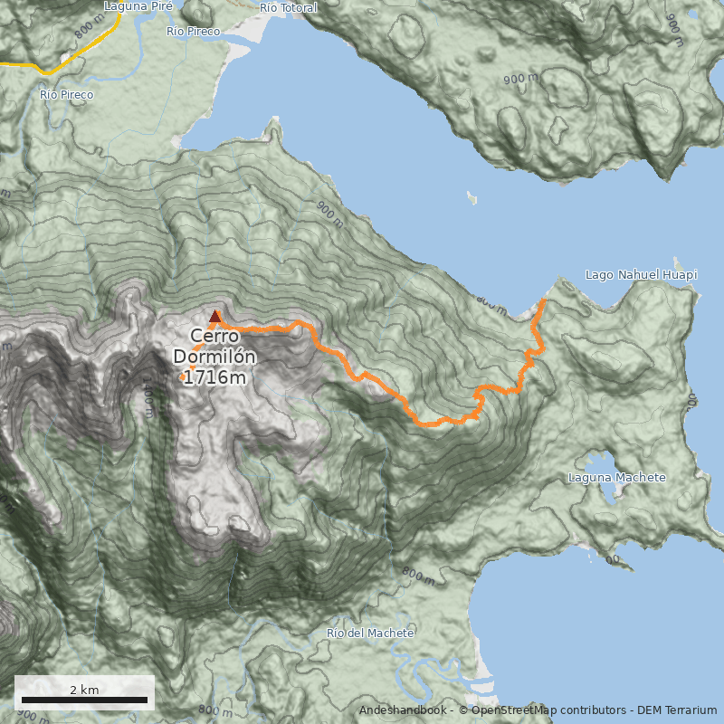 Mapa Normal desde el refugio