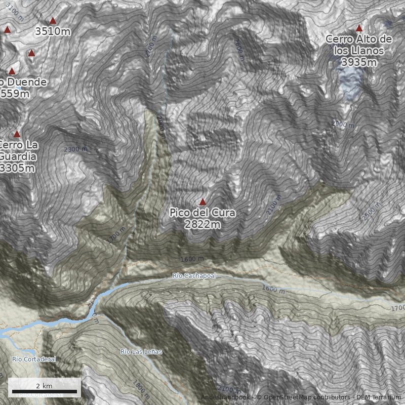 Mapa Canalón de la Suerte