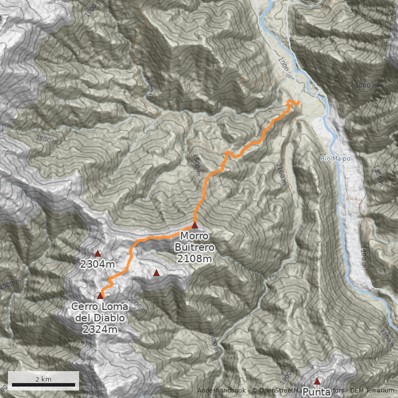 Mapa Cara Noreste
