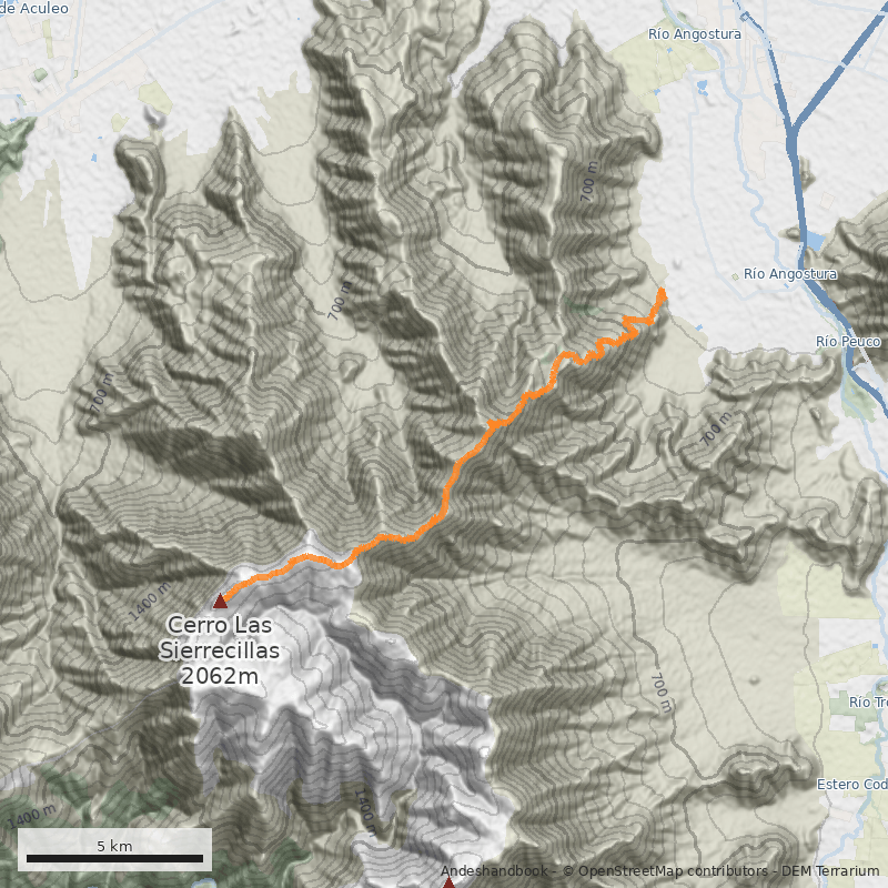 Mapa Normal desde Águila Sur