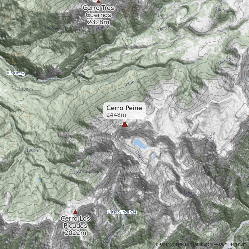Mapa Piedra del Arriero o Camino al Enladrillado