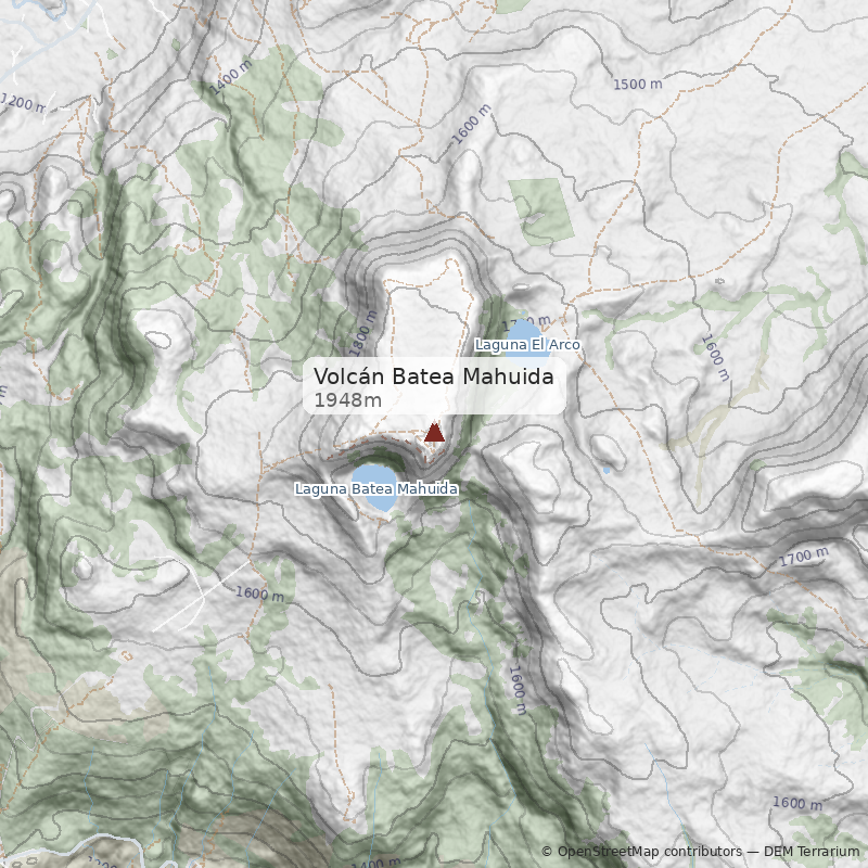 Mapa Ruta Chilena desde Icalma