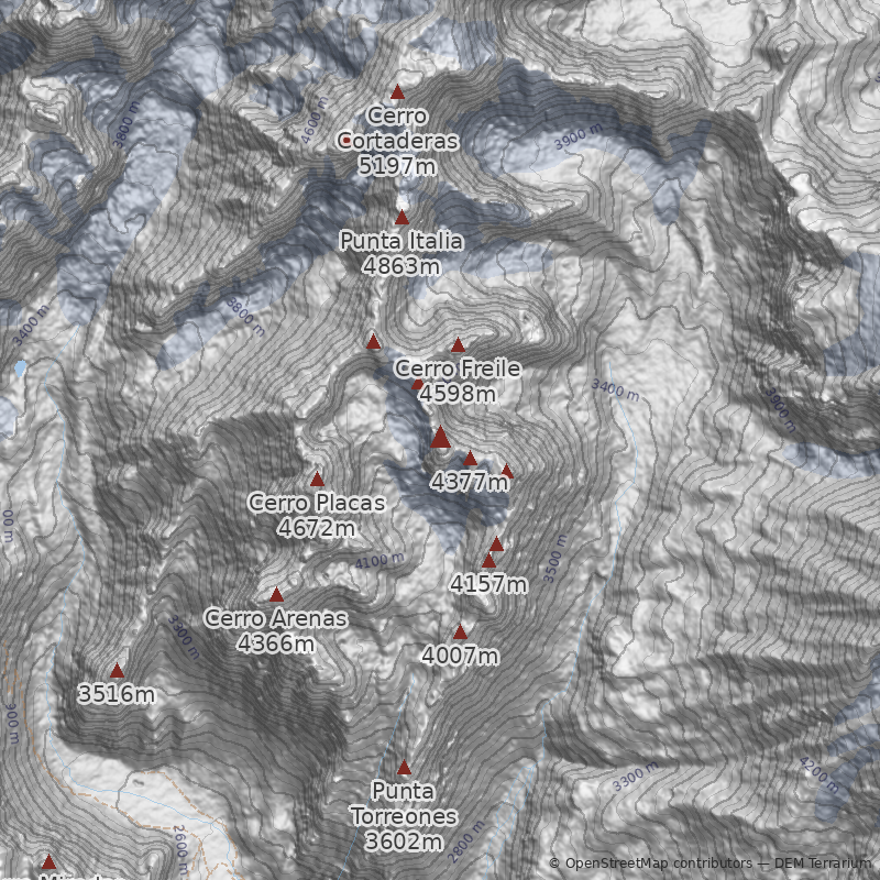Mapa Cara Sur/Diedro Este