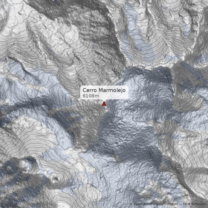Mapa Ladera Oeste, Estero Marmolejo