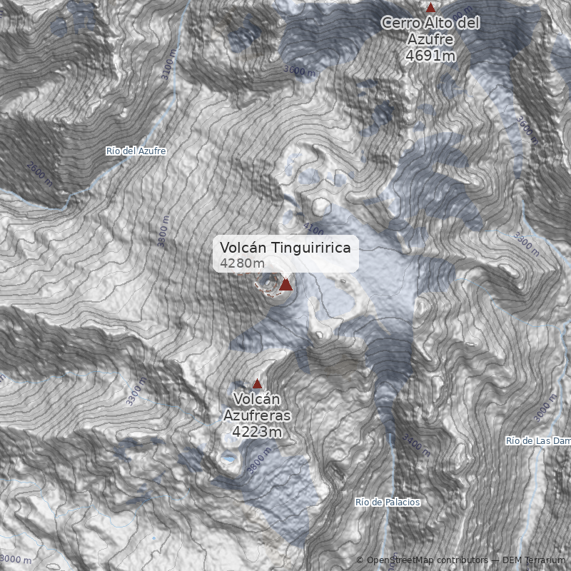 Mapa Directa Glaciar Palacios