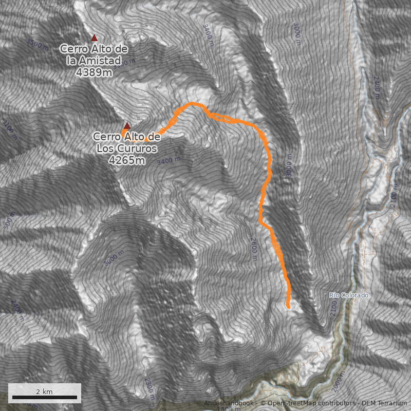 Mapa Canaleta Directa Sur