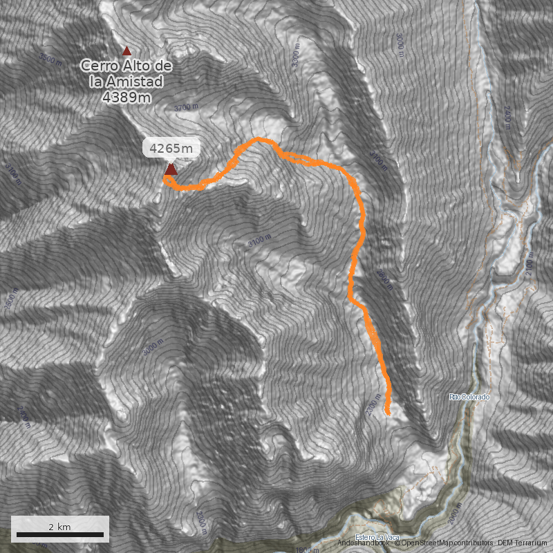 Mapa Canaleta Directa Sur