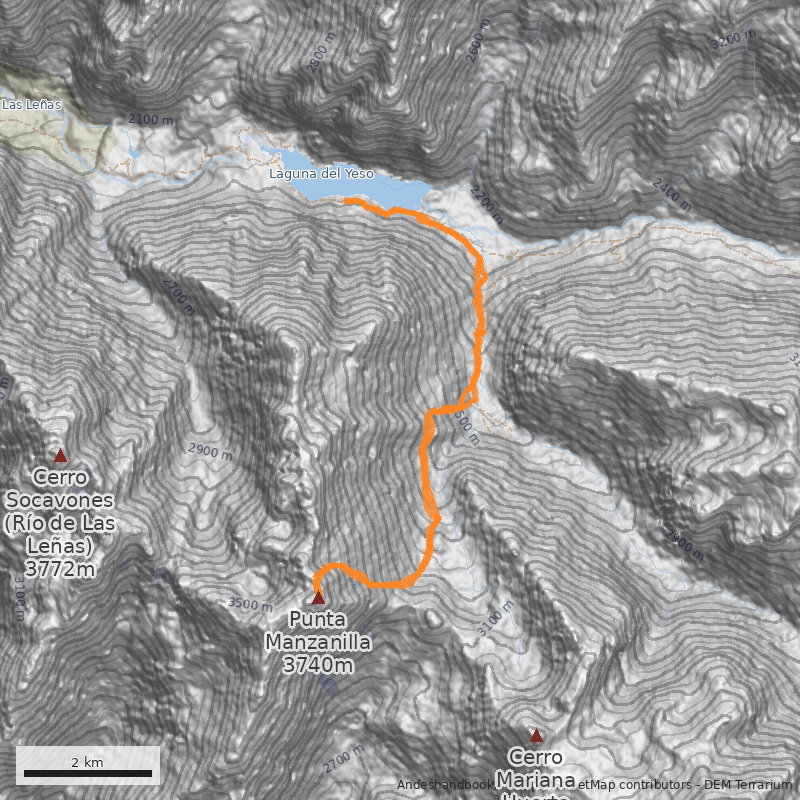 Mapa Cara Este por Cajón de Espinoza
