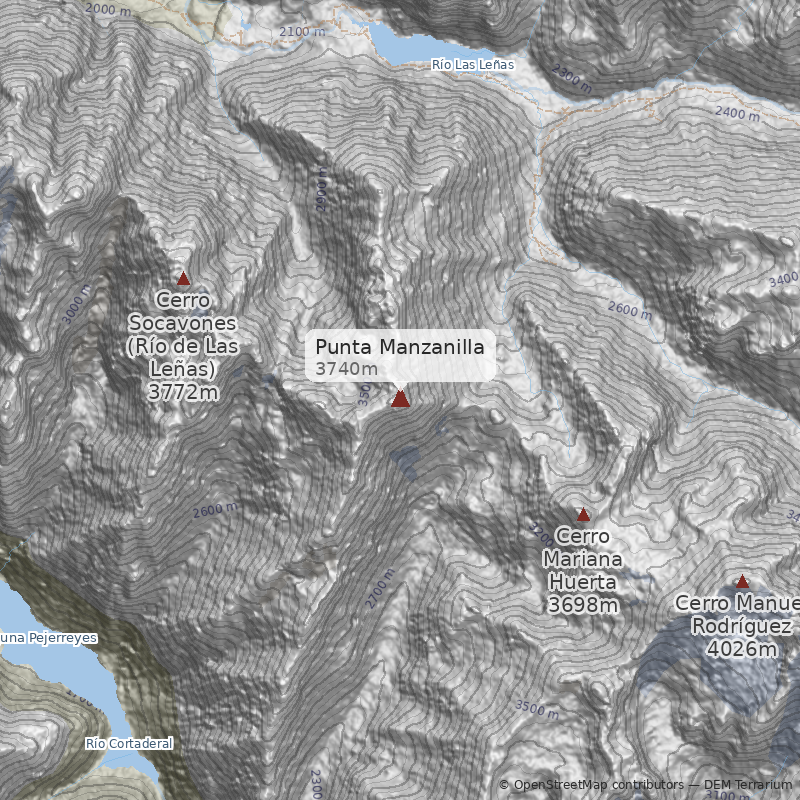 Mapa Cara Este por Cajón de Espinoza