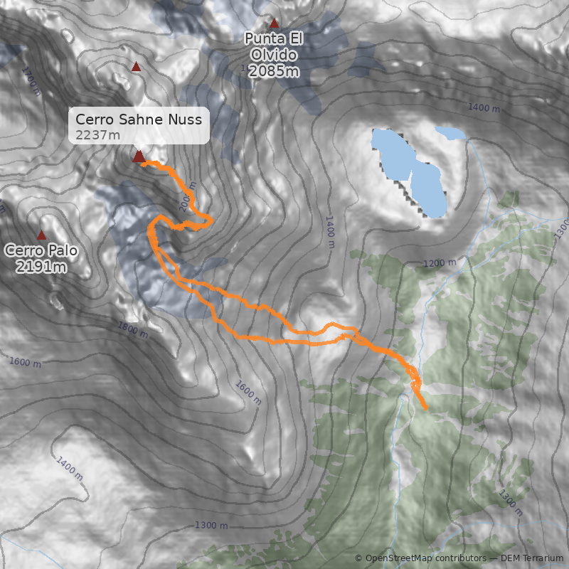 Mapa Normal desde Campamento Neozelandés