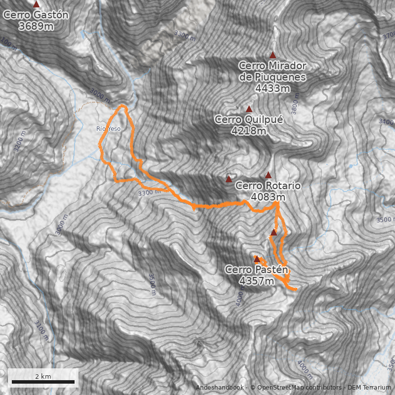 Mapa De los Guanacos