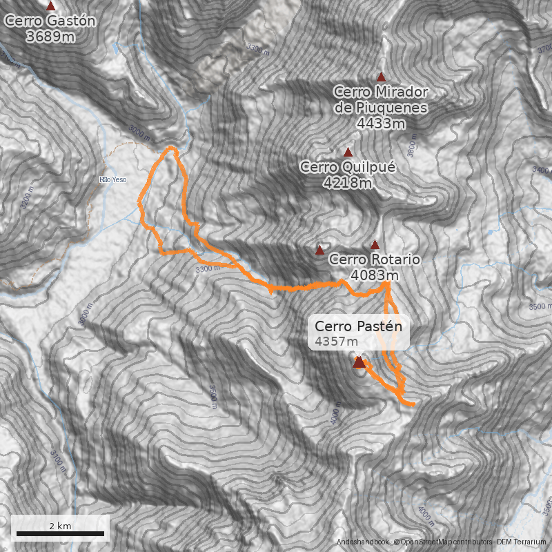 Mapa De los Guanacos