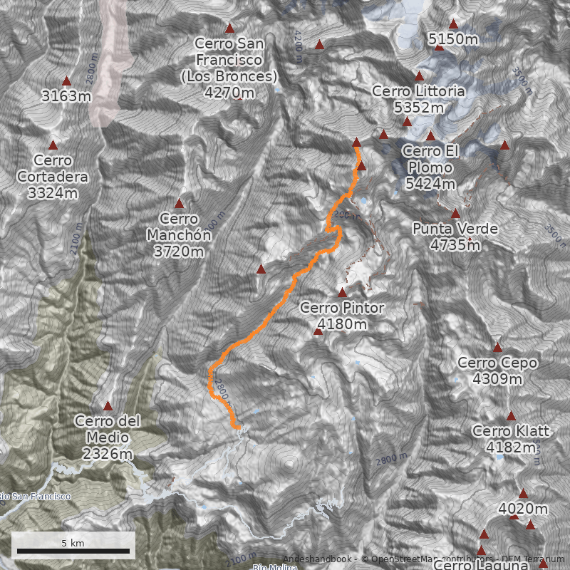 Mapa Estero La Leonera