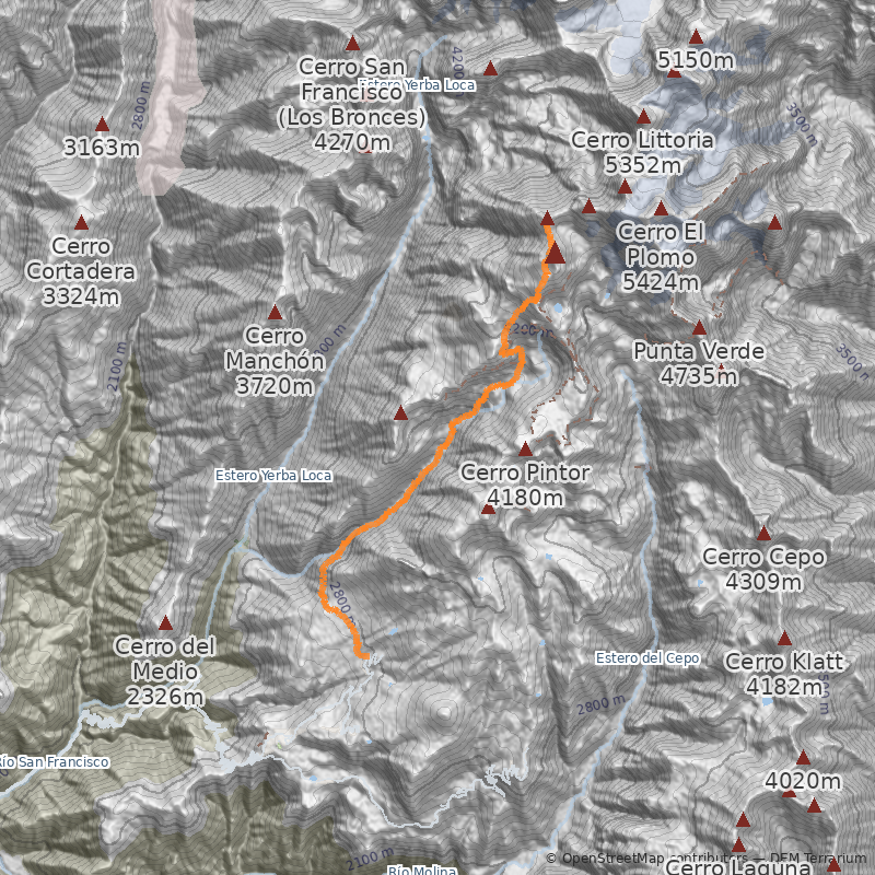 Mapa Estero La Leonera