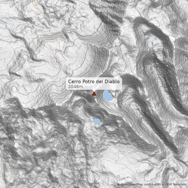 Mapa Normal desde Pehuenco