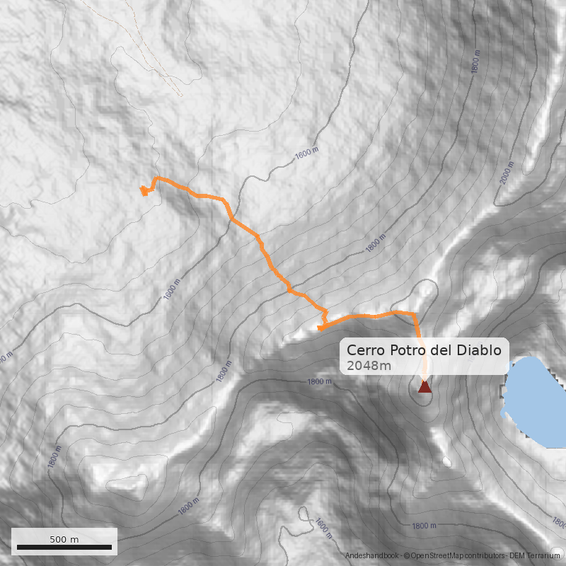 Mapa Normal desde Pehuenco