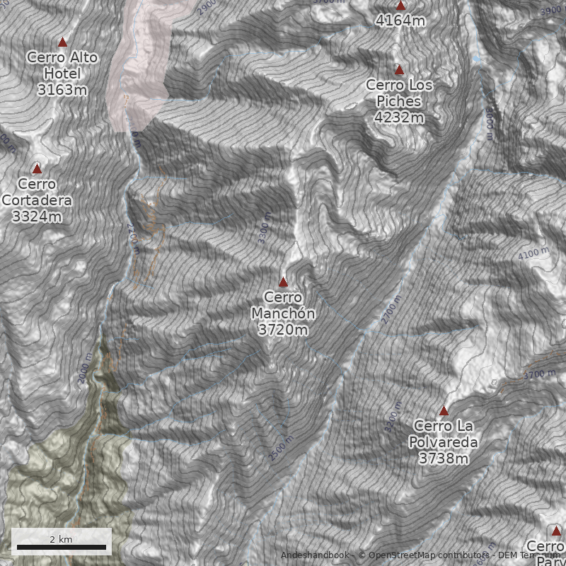 Mapa Canalón de los Cerdos