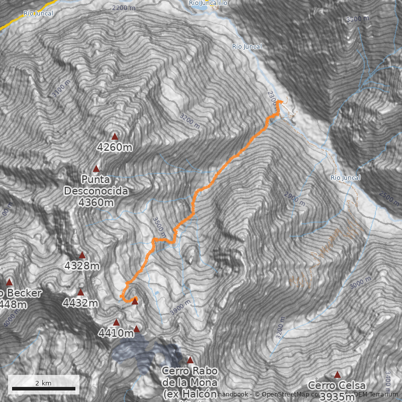 Mapa Laguna Glaciar