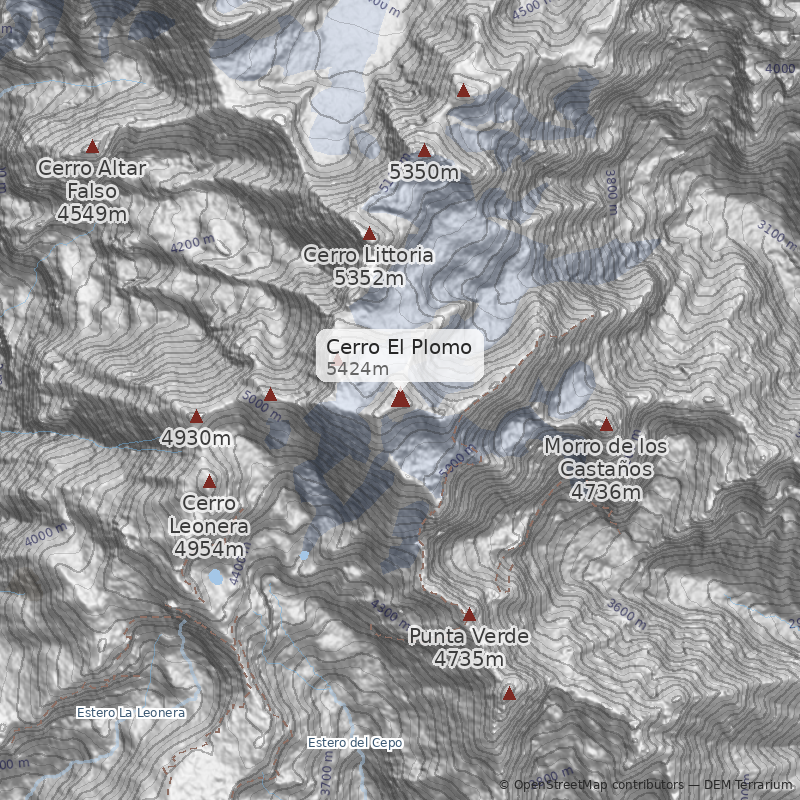 Mapa Directa Glaciar Colgante