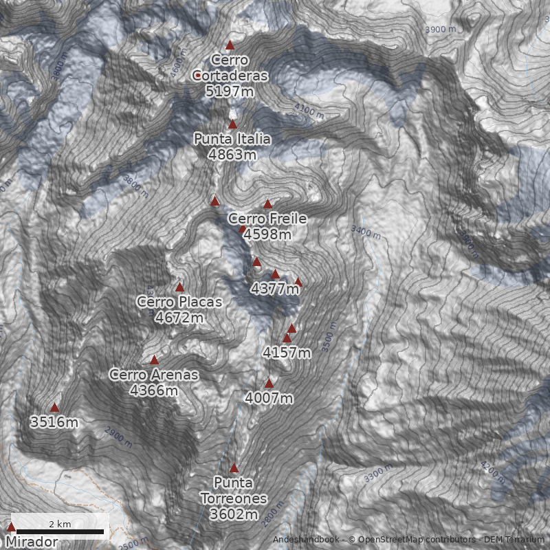 Mapa Pacífico Sur