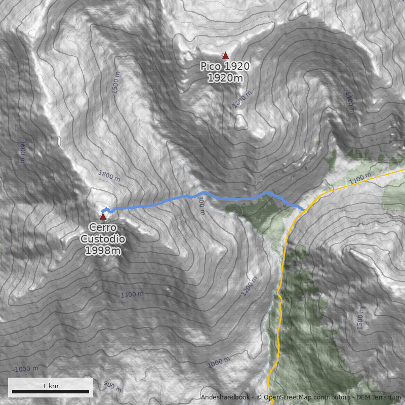 Mapa Canalón Noreste