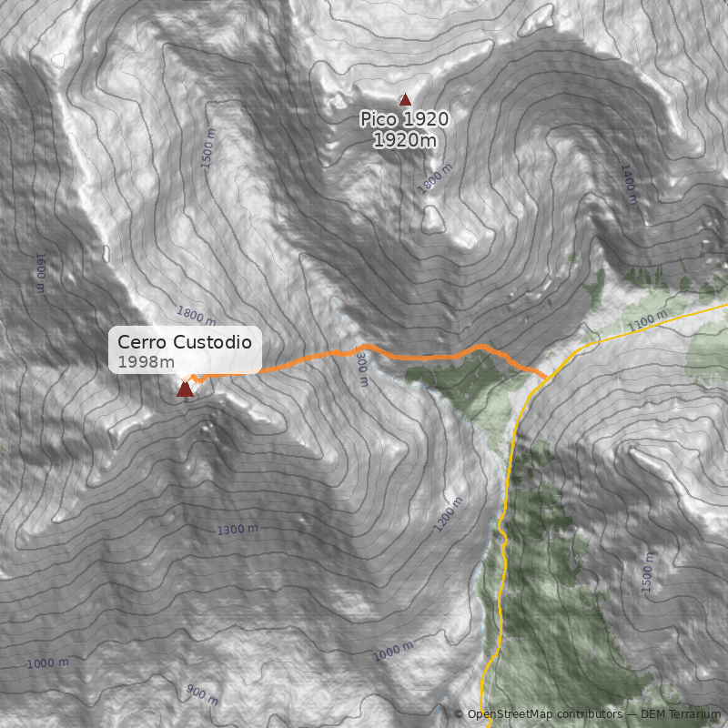 Mapa Canalón Noreste