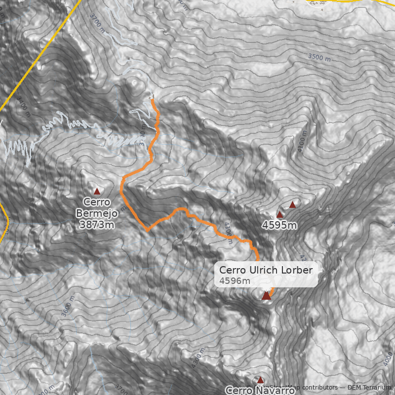Mapa Glaciares Rocosos