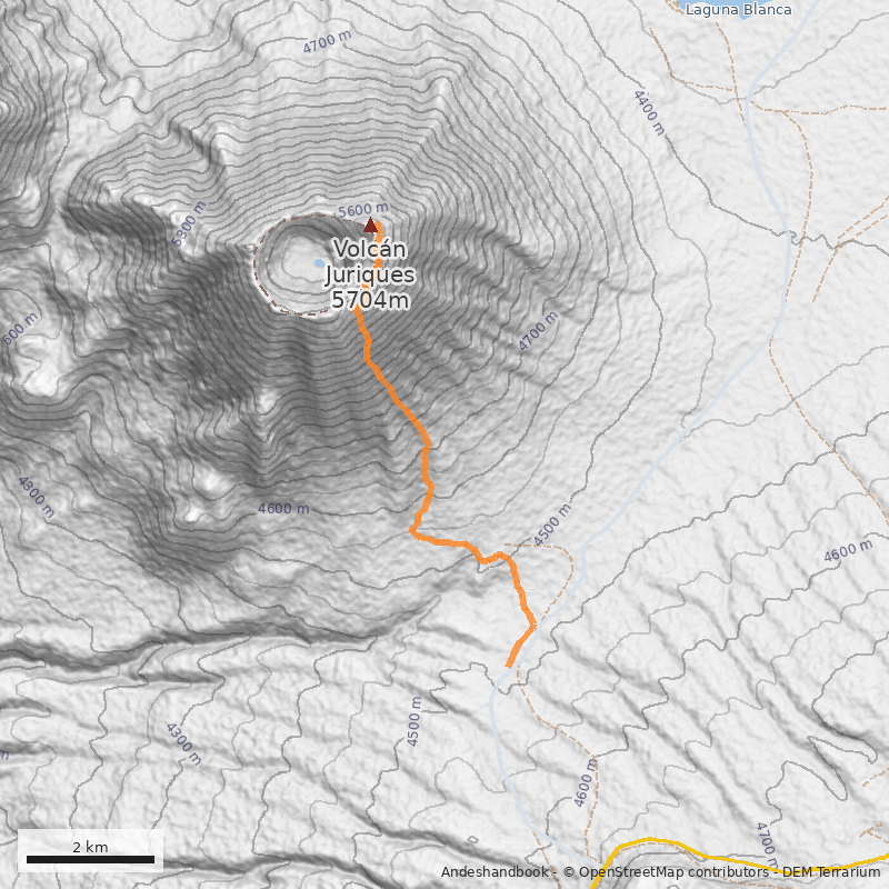 Mapa Ruta directa cara Este