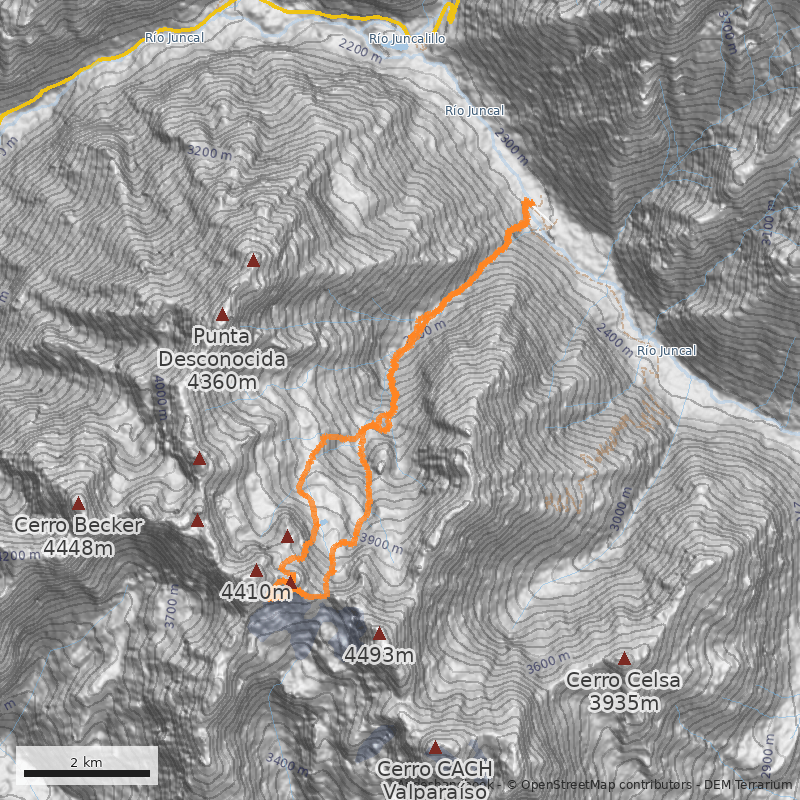 Mapa Cara Sur