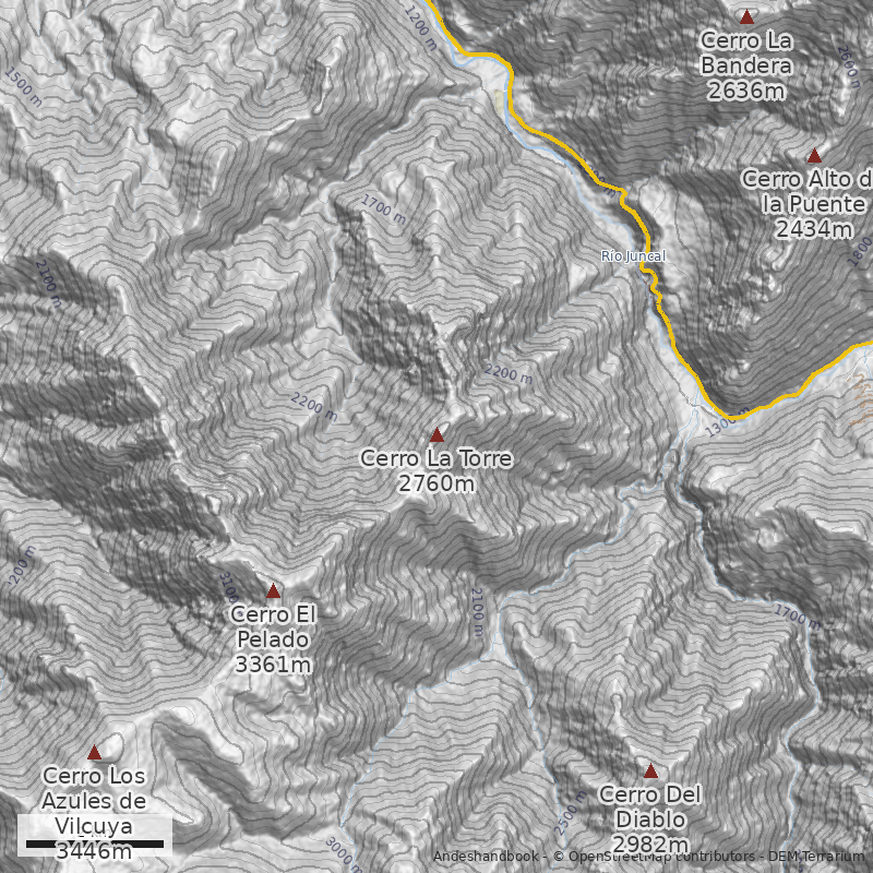 Mapa Lluvia de Piedras