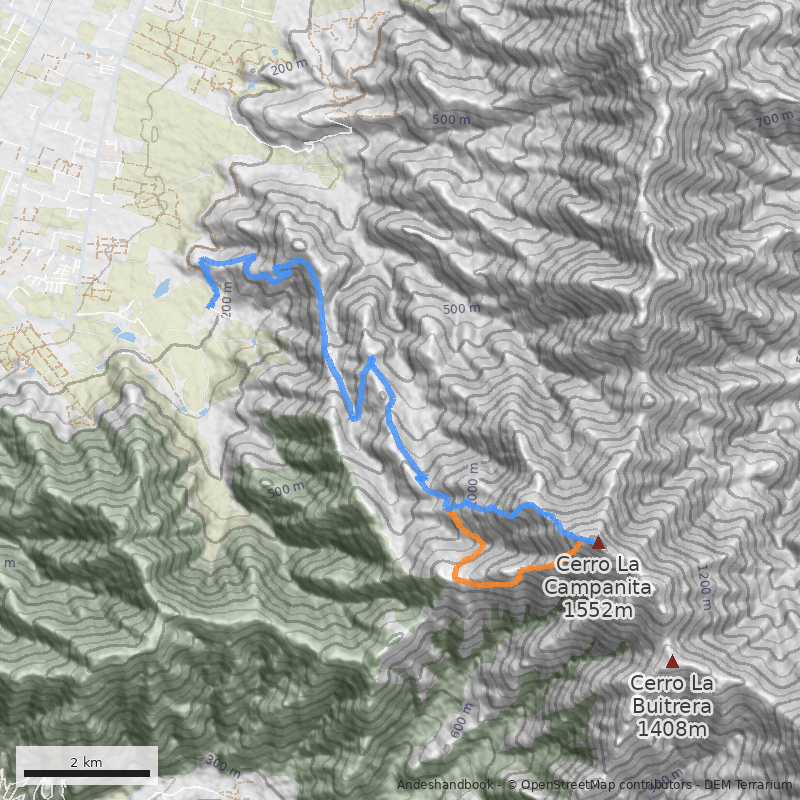 Mapa Normal desde Quillota