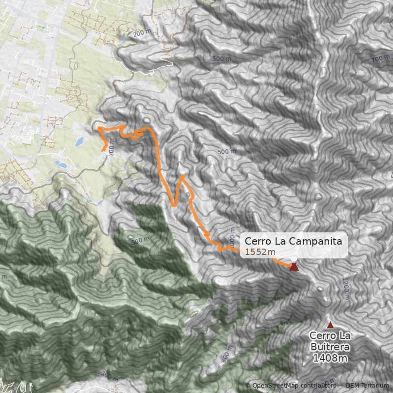 Mapa Normal desde Quillota