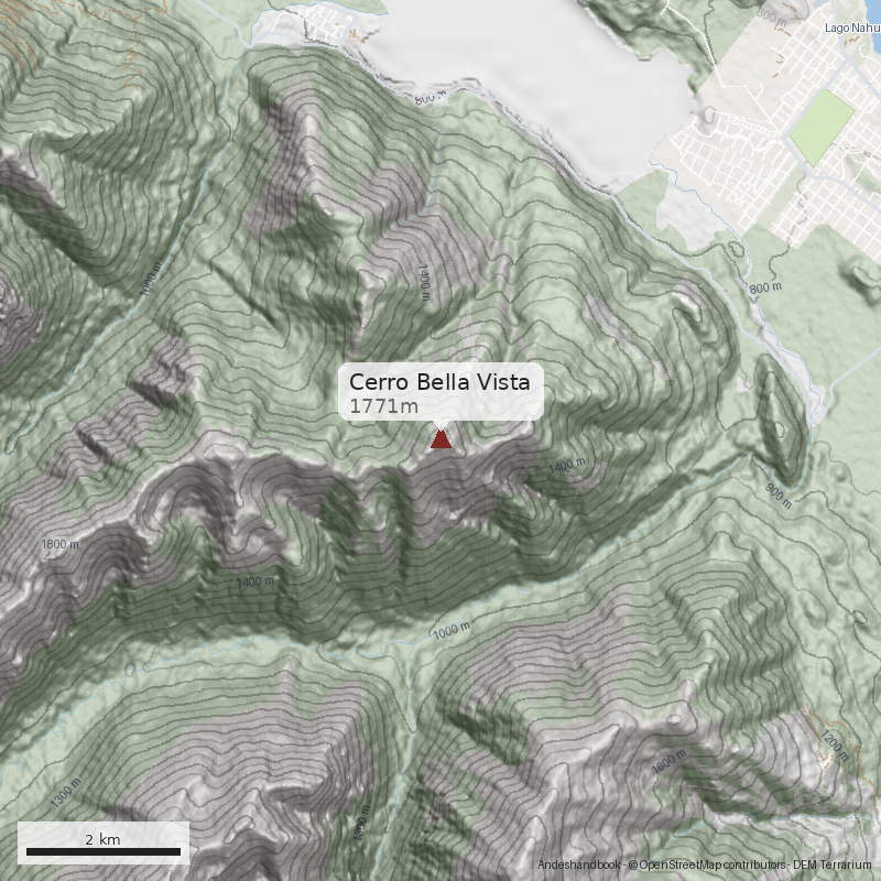 Mapa Normal desde Tambo Báez
