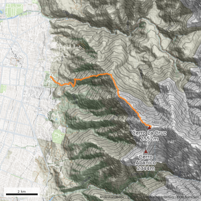 Mapa Normal desde Parque Mahuida