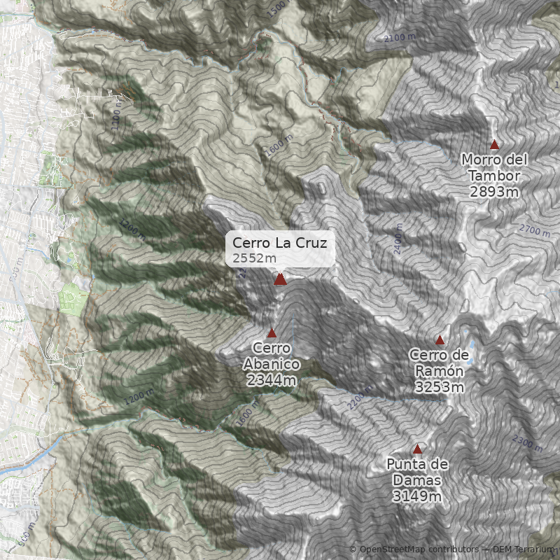 Mapa Normal desde Parque Mahuida