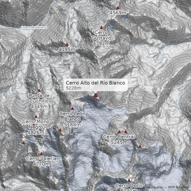 Mapa Ruta chilena por Monos de Agua