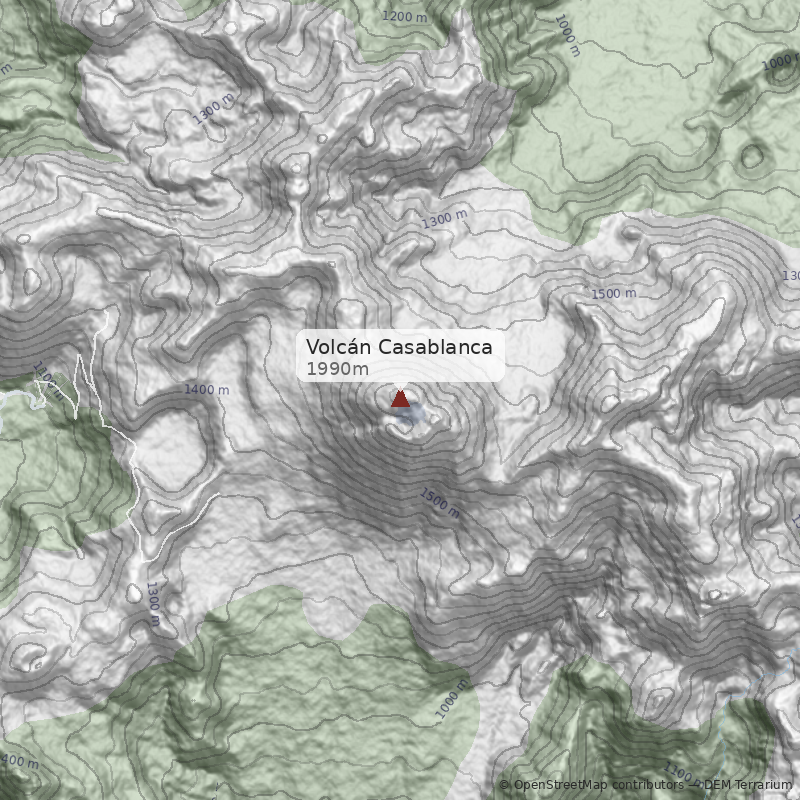 Mapa Ruta lago Bertín - ladera noroeste