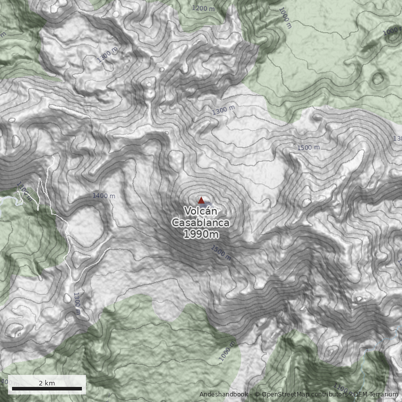 Mapa Ruta lago Bertín - ladera noroeste