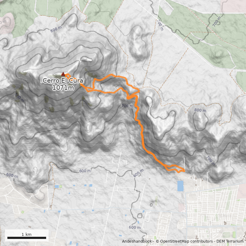 Mapa Normal desde Colina