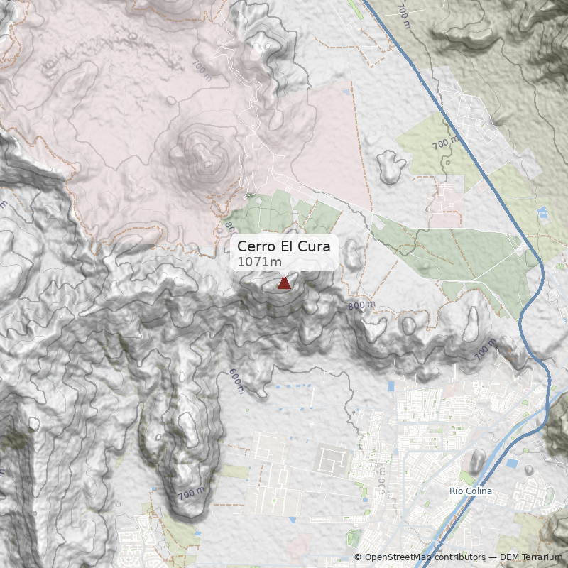 Mapa Normal desde Colina