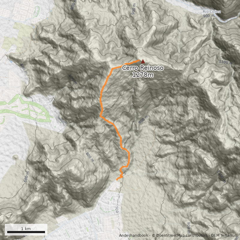 Mapa Normal desde Chicureo