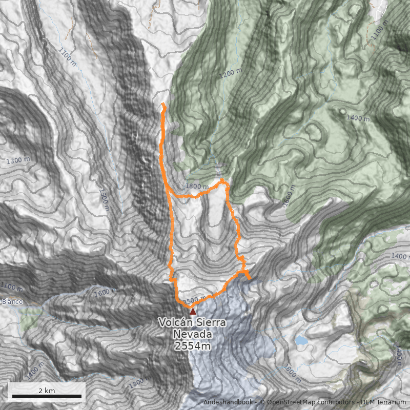 Mapa Travesía del Puma