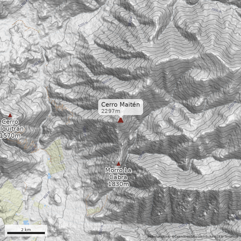 Mapa Normal desde El Chalaco