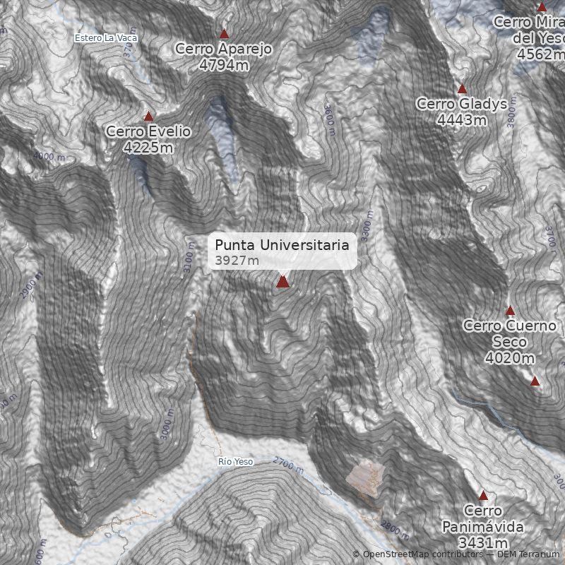 Mapa Normal por la Cara Oeste